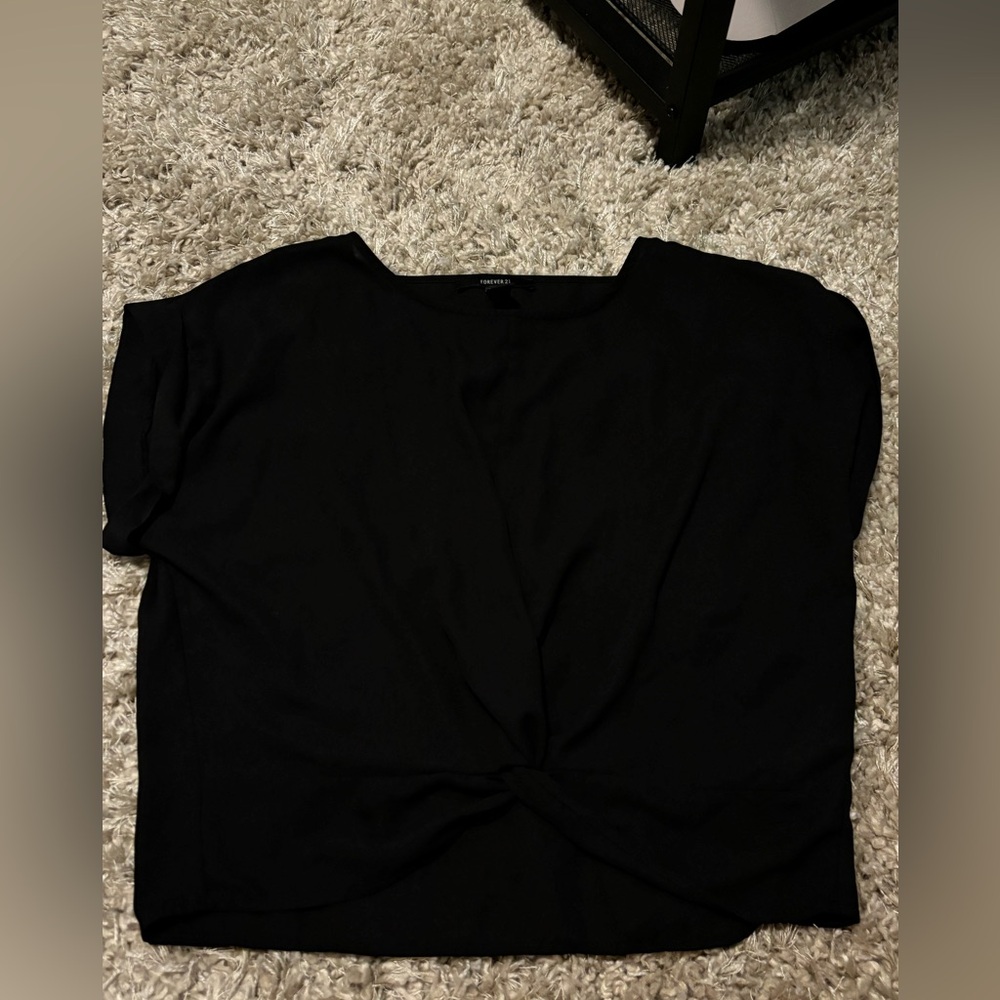 Forever 21 cross front crop top